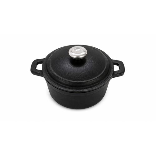 20cm Cast Iron Cooking Pot with Lid – Heavy Duty Dutch Oven for Cooking and Serving