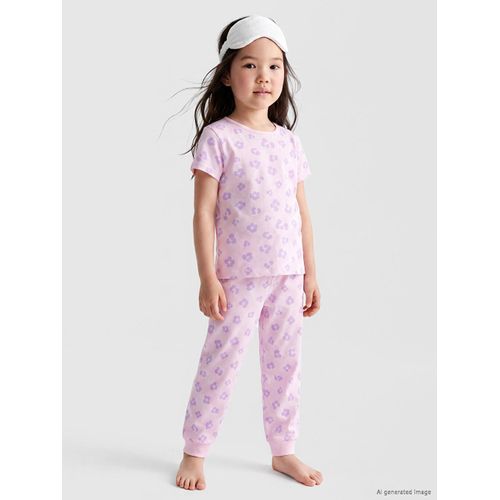 Patterned Girl's Pyjamas Set