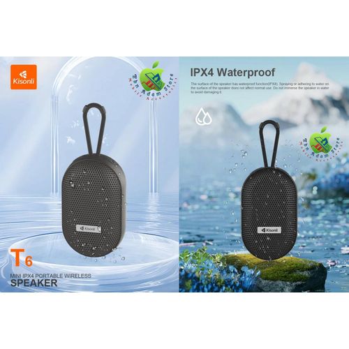 T6 Portable Waterproof Speaker - 8W 3D Surround Sound