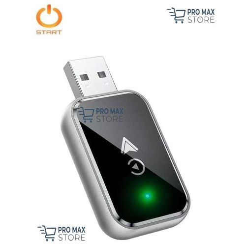 Mini wireless CarPlay adapter for iPhones and Android devices, wired to wireless CarPlay and Android Auto, no delay, automatic connection, and stable control with Type-C converter.