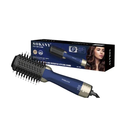 1200W Hair Straightening Brush (Blue) - SK-904A