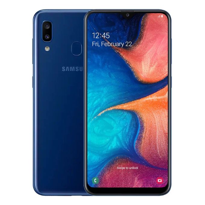 Samsung Galaxy A20 - 6.4-inch 32GB Dual SIM 4G Mobile Phone - Deep Blue