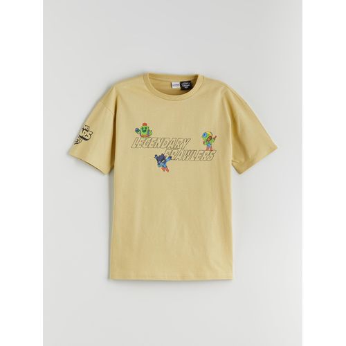 Crew Neck Brawl Stars Printed Boy's T-Shirt