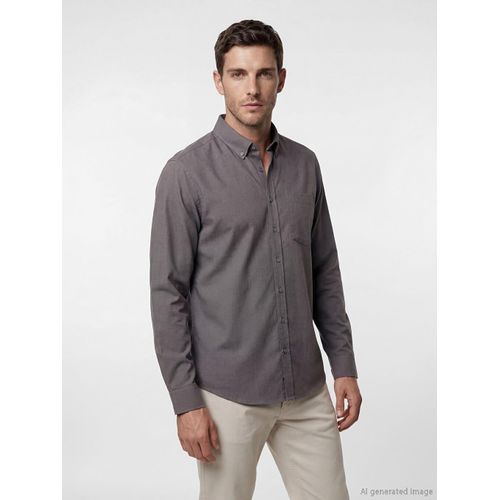 Regular Fit Linen Look Men's Shirt