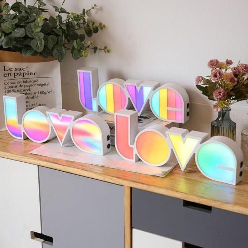 LOVE Shape LED Decoration Light, Powered Party Festival