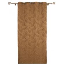 Ja114 Jacquard Fabric Curtain - Cafe- W130 L250