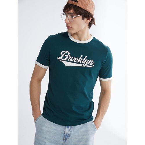 Crew Neck Brooklyn Printed Men's T-Shirt