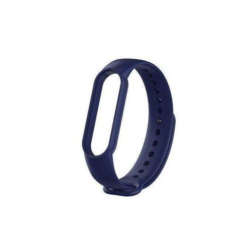 Lion Store Replacement Silicone Watch Strap for Xiaomi Mi Band 3/4 – Midnight Blue.