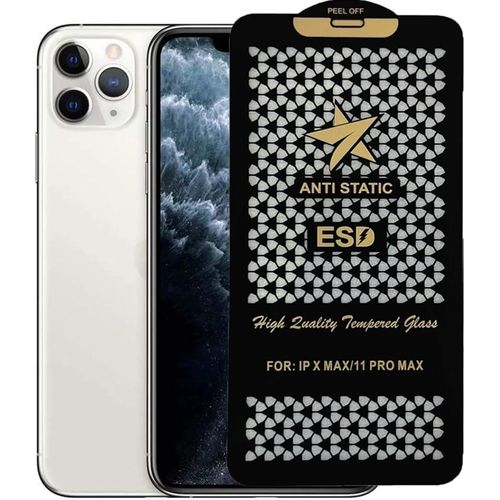 9H Ultra-Strength Tempered Glass Impact-Resistant Screen Protector with Black Frame, Compatible with iPhone Series B, iPhone 11 Pro Max / XS Max