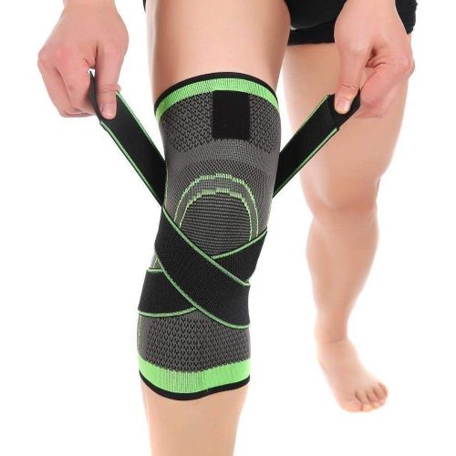 Knee Supports for Arthritis Joint Pain 1 Pack, Knee Brace for Men & Women Knee Sleeve for Meniscus Tear ACL Running Workout Basketball Gym Green 3X-Large
