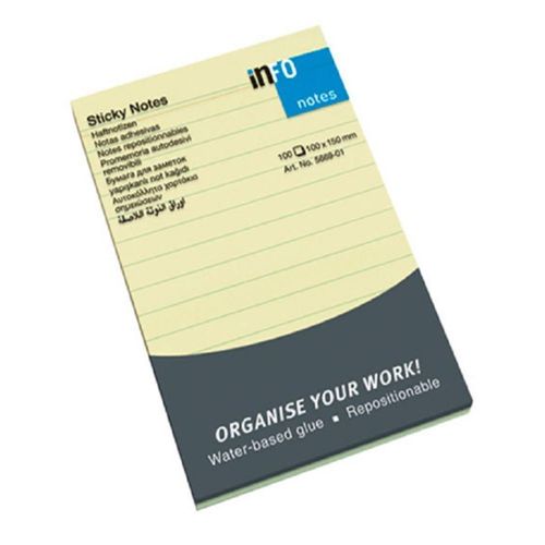 Lined Sticky Notes 100 X 150 MM