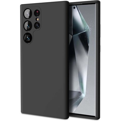 Case for Samsung Galaxy S25 Ultra 5G Silicone Case TPU Rubber Gel Cover Support Wireless Charging Anti-Scratch Shockproof Bumper Slim Fit - Black