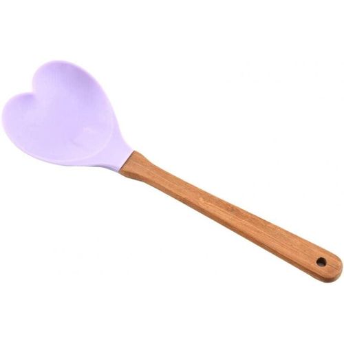 Dinner Spoons Soup Spoons Easy To Wash Creative Heart Shape Hanging Hole Household Heat-resistant Rice Spoon Kitchen Accessories Spoons