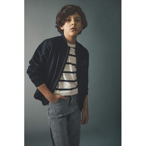 Boy College Collar Bomber Jacket