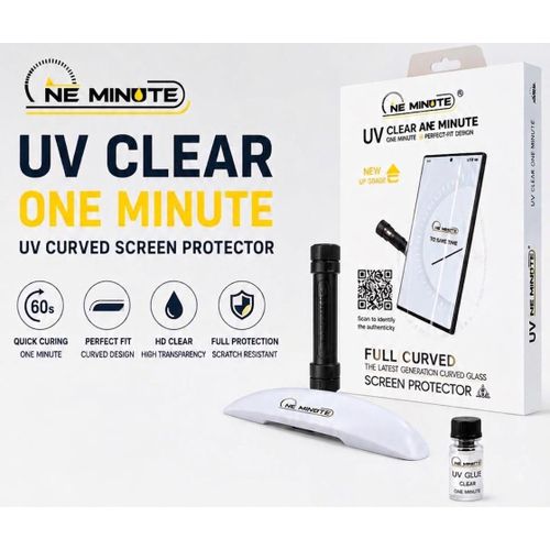 UV Curved Screen Protector Glass Compatible with Samsung S10 - Full Coverage Tempered Glass with UV Glue & 1-Minute Quick Curing Light, HD Clear & Scratch Resistant