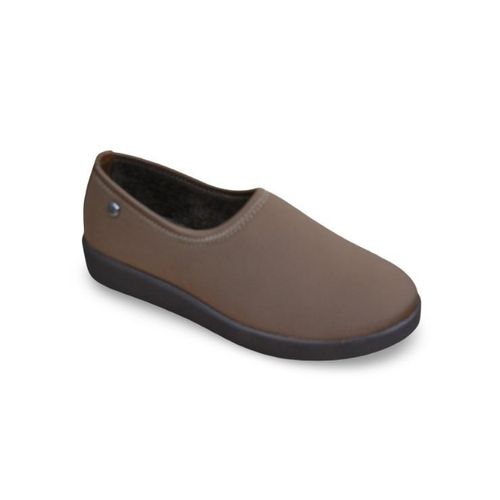 The shoe is a slip-on style similar to a loafer