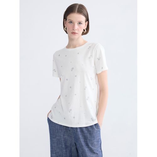 Crew Neck Floral Women's T-Shirt