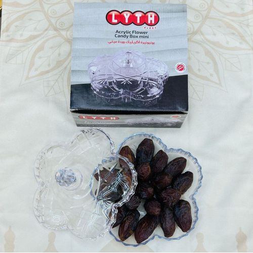 Snack tray, dishwasher safe - High-quality divided acrylic tray with lid, ideal for serving snacks such as nuts, sweets, and pastries, designed for easy entertaining (rose)