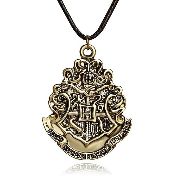 Hogwarts crest necklace hot sale