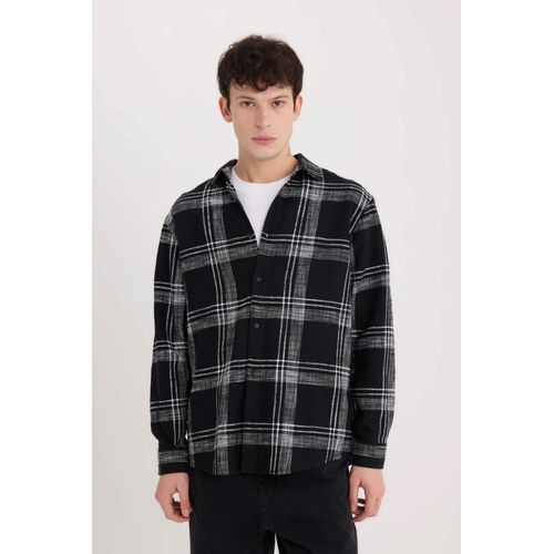 Regular Fit Cotton Plaid Long Sleeve Shirt