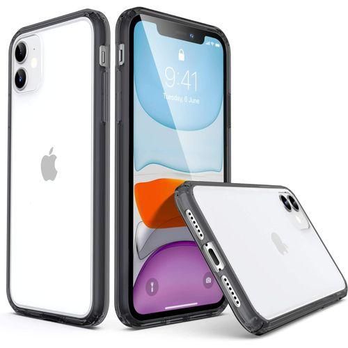 Hard Crystal Q Series Black Frame Luxury Case For Apple IPhone 12