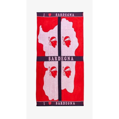 Premium cotton Beach Towel combines lu*ury comfort with practical performance 90 * 170 CM - Red Map Edition .