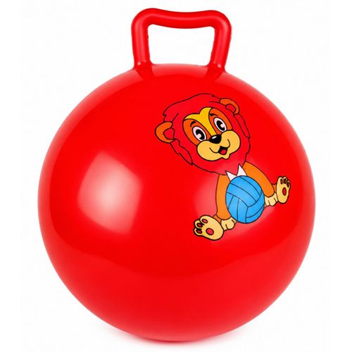 Kids Inflatable Bouncing Ball – 55 cm Rubber Hopper Ball with Handle for Jumping, Balance & Coordination – Indoor & Outdoor Play – Designs May Vary