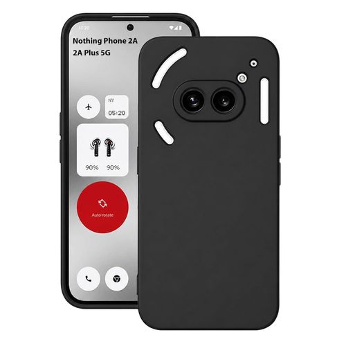 Luxury Liquid Silicone CaseFor Nothing Phone (2a) - (Black)