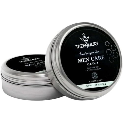 Men Care All In 1 Cream 100g – Hair, Beard, Face & Body Moisturizer – Handmade Natural Multi-Purpose Balm for Men – Deep Hydration & Soft Texture – Made in Egypt