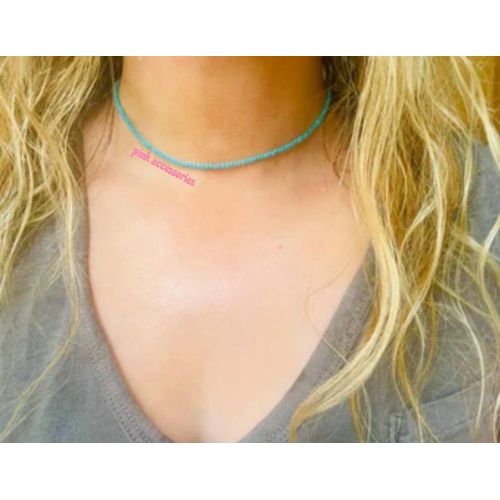 Women's Necklace Of Turquoise Beads