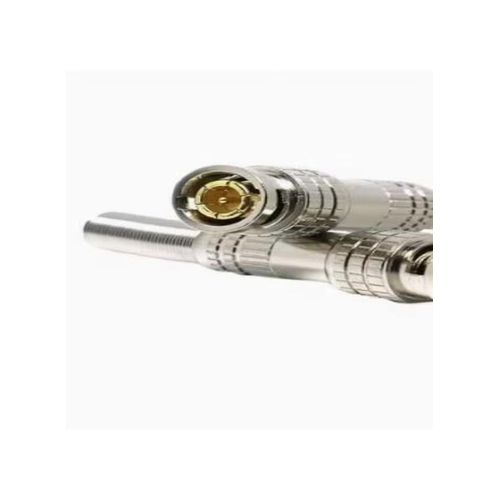 BNC Male Video Connector 6.2centimeter Silver/Gold - 10 pcs
