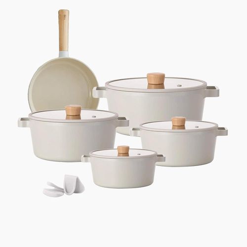 cookware set 11 Pieces ( Pot 16, 22, 24, 26 cm + Fry Pan 24 cm )