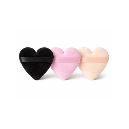 3pcs Powder Puff Soft Face Heart Makeup Puff for Loose Powder Body Cosmetic Foundation Sponges Beauty Blender Makeup Tool Multicolors