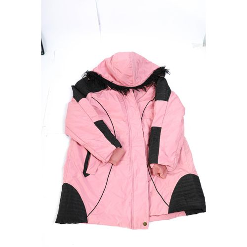 Women's pink jacket, size 5XL-pink & black -5xl