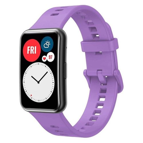 Silicone Strap for Huawei Watch Fit, Soft Band Ultra-Light Waterproof Durable Adjustable Replacement Wristband