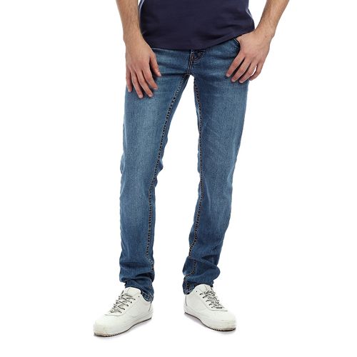 Washed Casual Jeans - Dark Blue - (53)