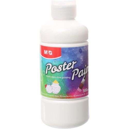 Chenguang Gouache Poster Paint, 500ml Bold Paint for Large-Scale Art - White - No:APL976R011