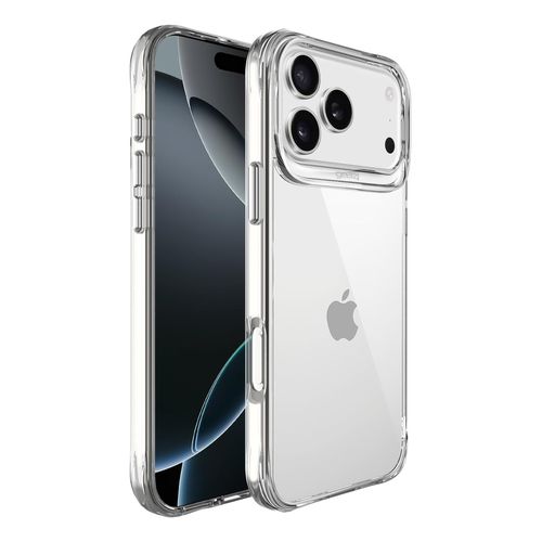 Rugged Protective Case for iPhone 17 Pro 6.3-Inch, Supports wireless charging, Shock-absorbing protection, Non-slip grip - Clear