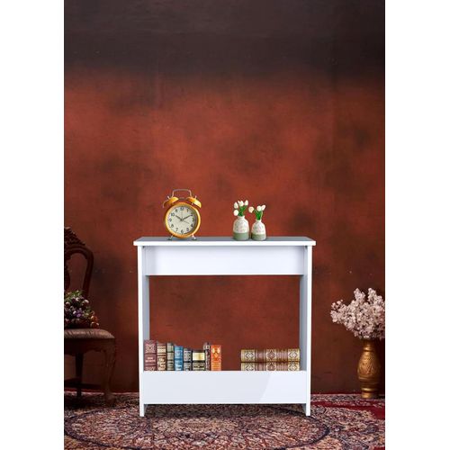 Furniture Modern Desk Work from Home Table, Home Office Computer Table, Kids Study Desk Office Table, Wood Table(80x40 cms) (White)