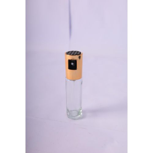 EDIBLE OIL SPRAY BOTTLE 100 ML TRANSPARENT COVER GOLD -TRANSPARENT COVER GOLD -100ML