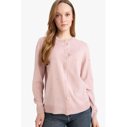 Regular Fit Crew Neck Knitwear Cardigan