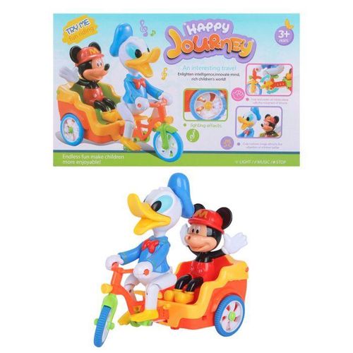 Kids Ride-On Toy Bike with Side Car, Lights and Music – Interactive Fun Toy