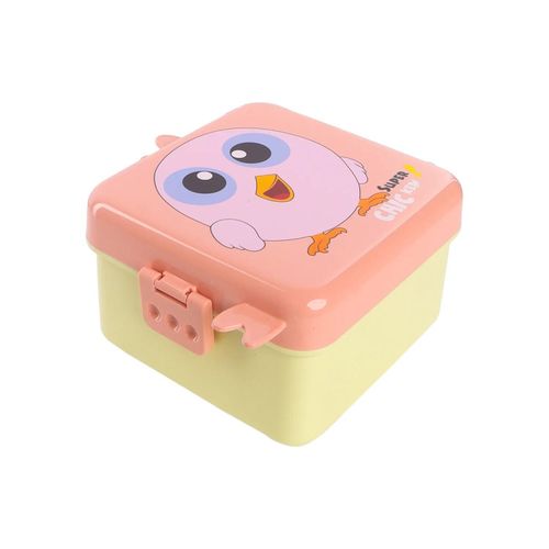 Healthy and safe lunchbox for your child. Made of high-quality materials, the size is very practical for children. It's airtight, securely closed, and very easy to use. The product includes a fork inside.