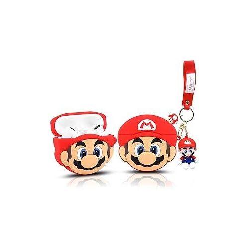 Next store New 3D Cartoon Cute Creative Soft Silicone Shockproof Protective Case Cover with Keychain Compatible with Apple Airpods Pro/Pro 2nd Generation (Style 18)