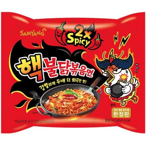 2x Spicy Hot Chicken Korean Ramen Noodles - 140 gm