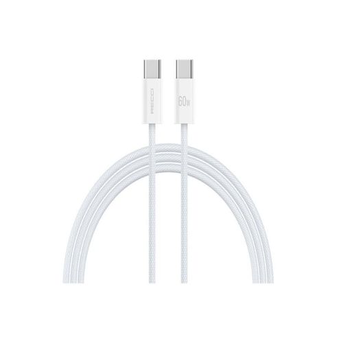 RECCI RS13CC PD60W TYPE-C TO TYPE-C CABLE 1.2M (EMI CLIPS, 48 BRAIDED WIRE)