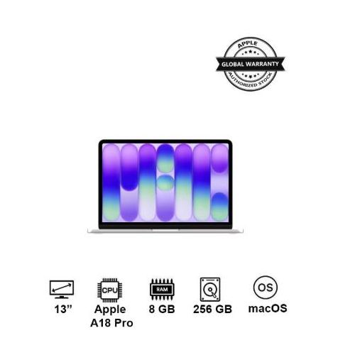 MacBook Neo - A18 Pro 6-core - 256GB - 8GB Ram - 13 inch -English/Arabic - Silver