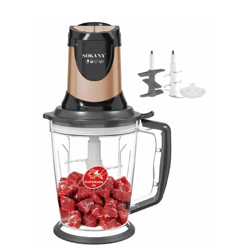 2-liter, 1000-watt food processor, black and bronze - SK-7039N