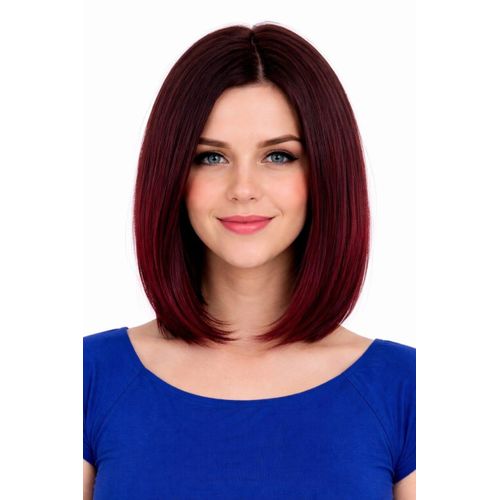 Bob wig, clear part, two-tone gradient
