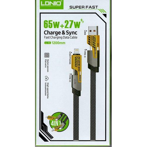 FAST CHARGING DATA CABLE 65W + 27 W